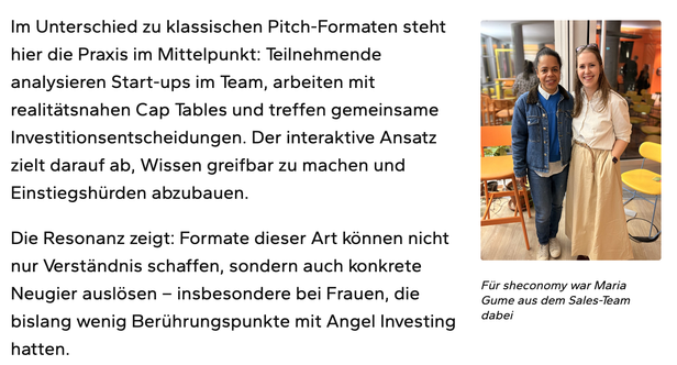 Excerpt from the Sheconomy article featuring a DigitsUp session
